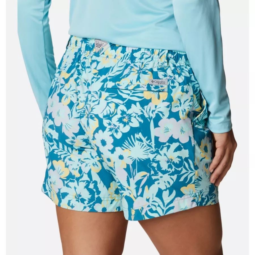 Columbia Deep Marine/Flourish Print Women's PFG Super Backcast Water Shorts