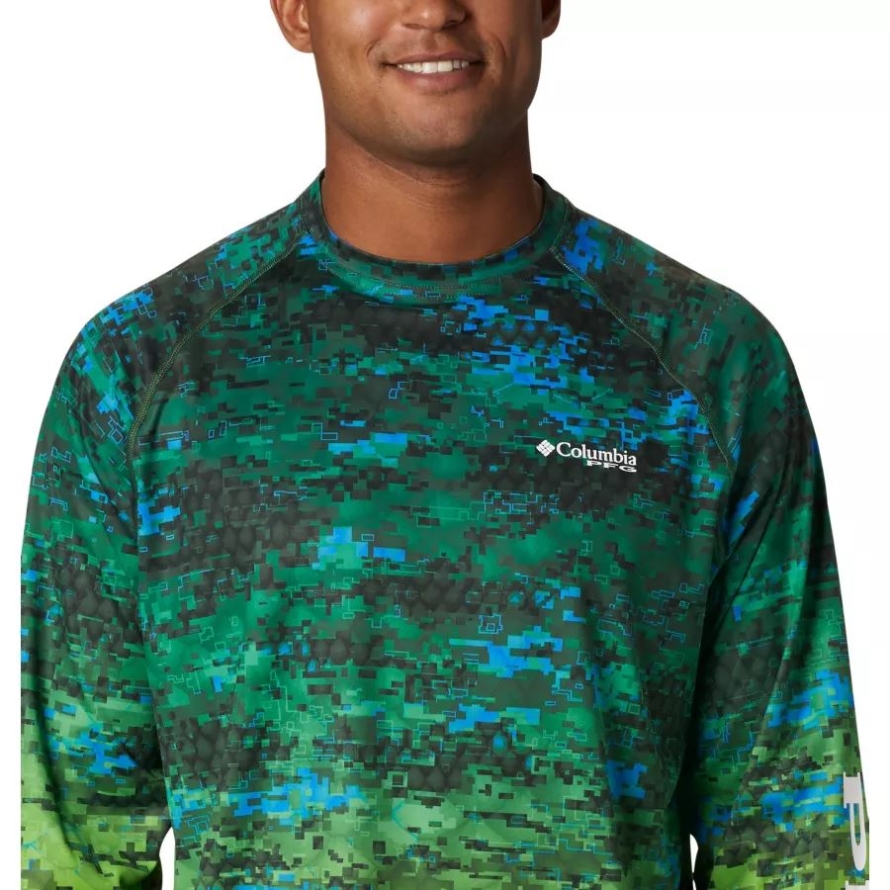 Columbia Dorado Digi Camo Fade Men's PFG Super Terminal Tackle Long Sleeve Shirt