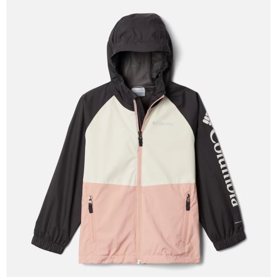 Columbia Faux Pink/Chalk/Shark Youth Dalby Springs Jacket