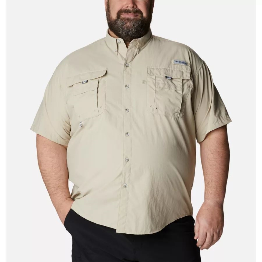 Columbia Fossil Men's PFG Bahama II Short Sleeve Shirt Big
