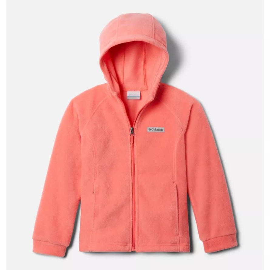 Columbia Girls' Benton Springs II Hooded Fleece Jacket Blush Pink