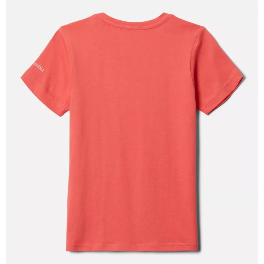 Columbia Girls' Bessie Butte Short Sleeve Graphic T-Shirt Blush Pink/CSC Peaks