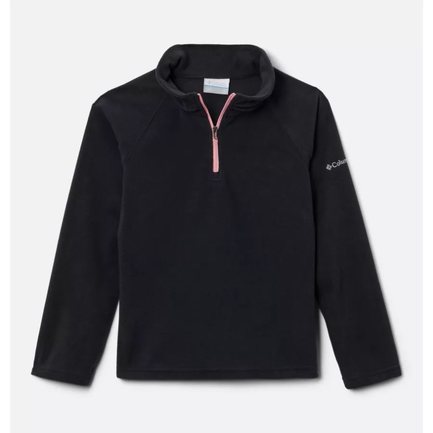 Columbia Girls' Glacial Fleece 1/4 Zip Pullover Black