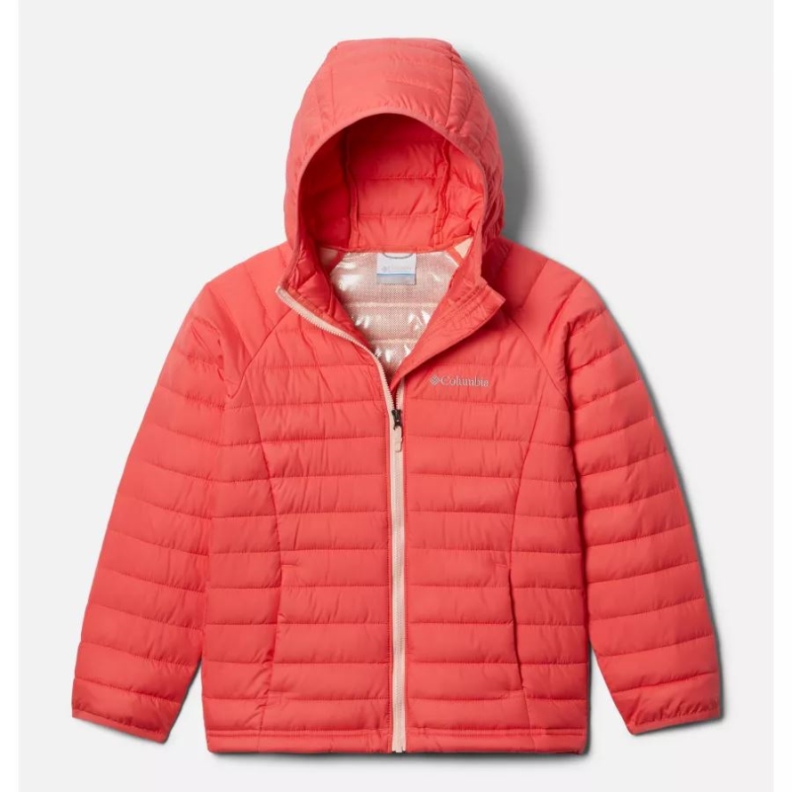 Columbia Girls' Powder Lite Hooded Jacket Blush Pink