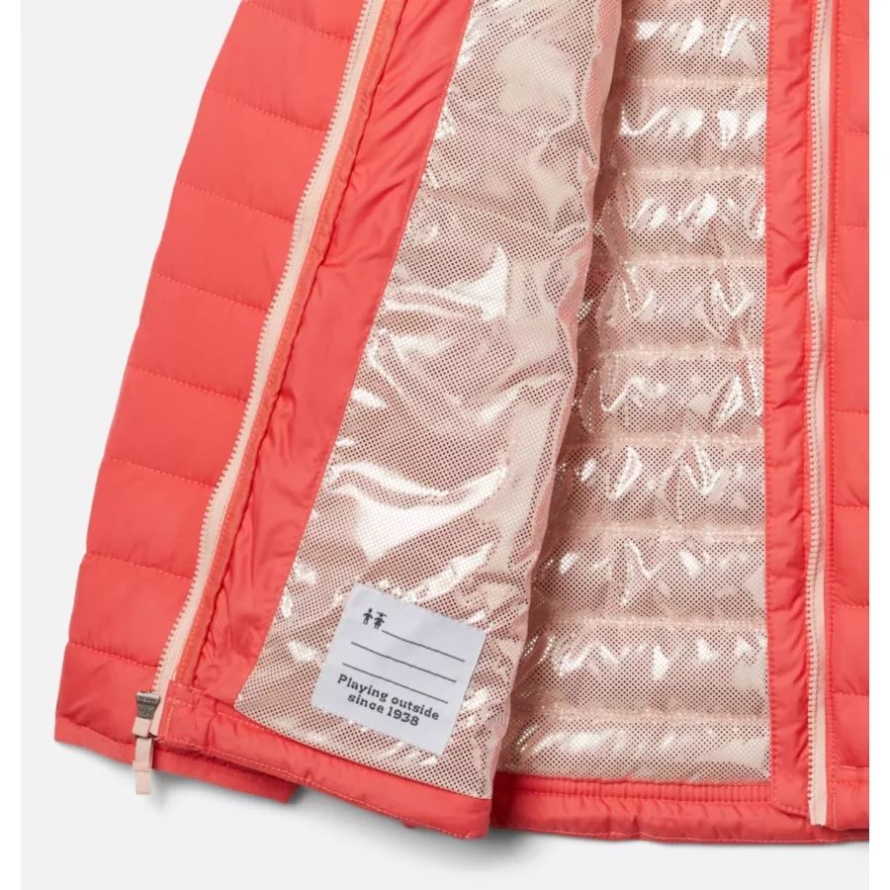 Columbia Girls' Powder Lite Hooded Jacket Blush Pink