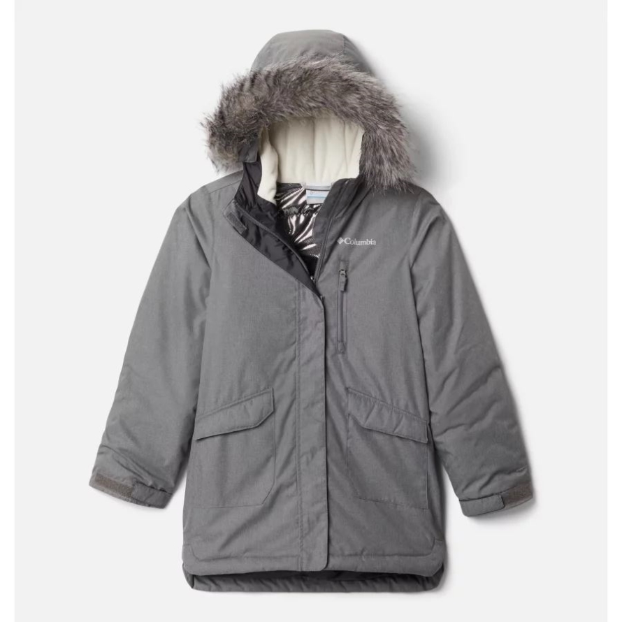 Columbia Girls' Suttle Mountain Long Insulated Jacket City Grey