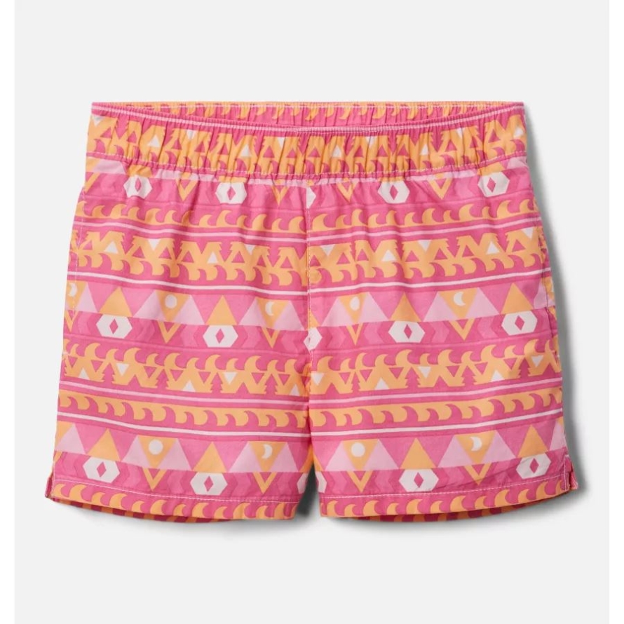 Columbia Girls' Washed Out Printed Shorts Wild Rose Camp Blanket