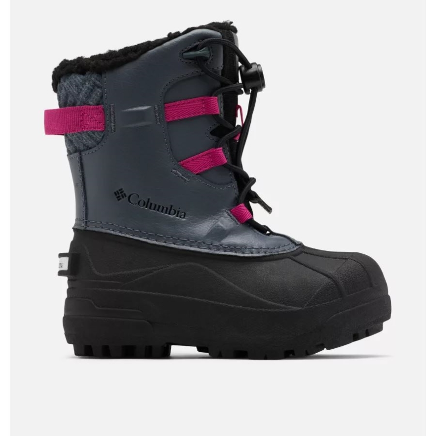 Columbia Graphite/Wild Fuchsia Children's Bugaboot Celsius Waterproof Snow Boot