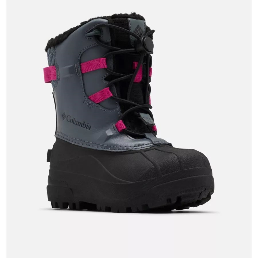 Columbia Graphite/Wild Fuchsia Children's Bugaboot Celsius Waterproof Snow Boot