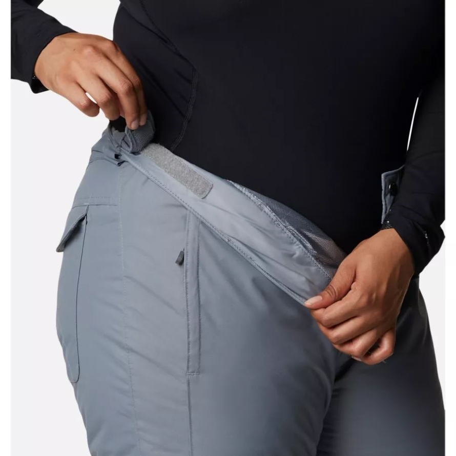 Columbia Grey Ash Women's Bugaboo Omni-Heat Pants Plus Size