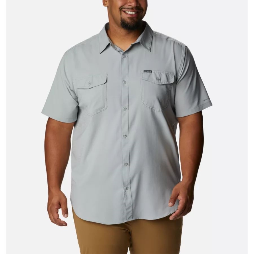 Columbia Grey Columbia Men's Utilizer II Solid Short Sleeve Shirt Big