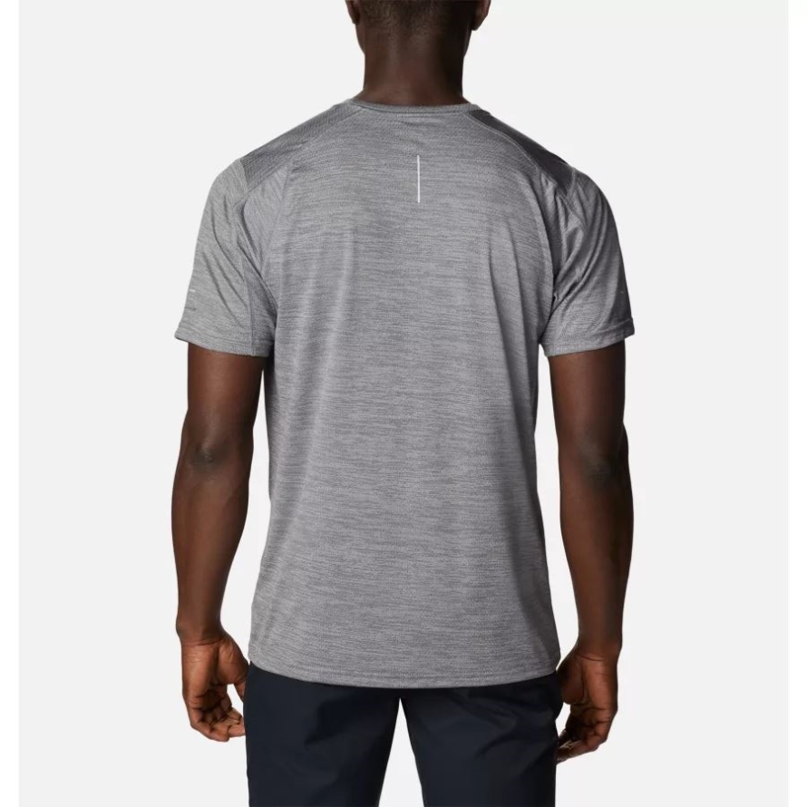 Columbia Grey Heather Columbia Men's Alpine Chill Zero Short Sleeve Crew Shirt