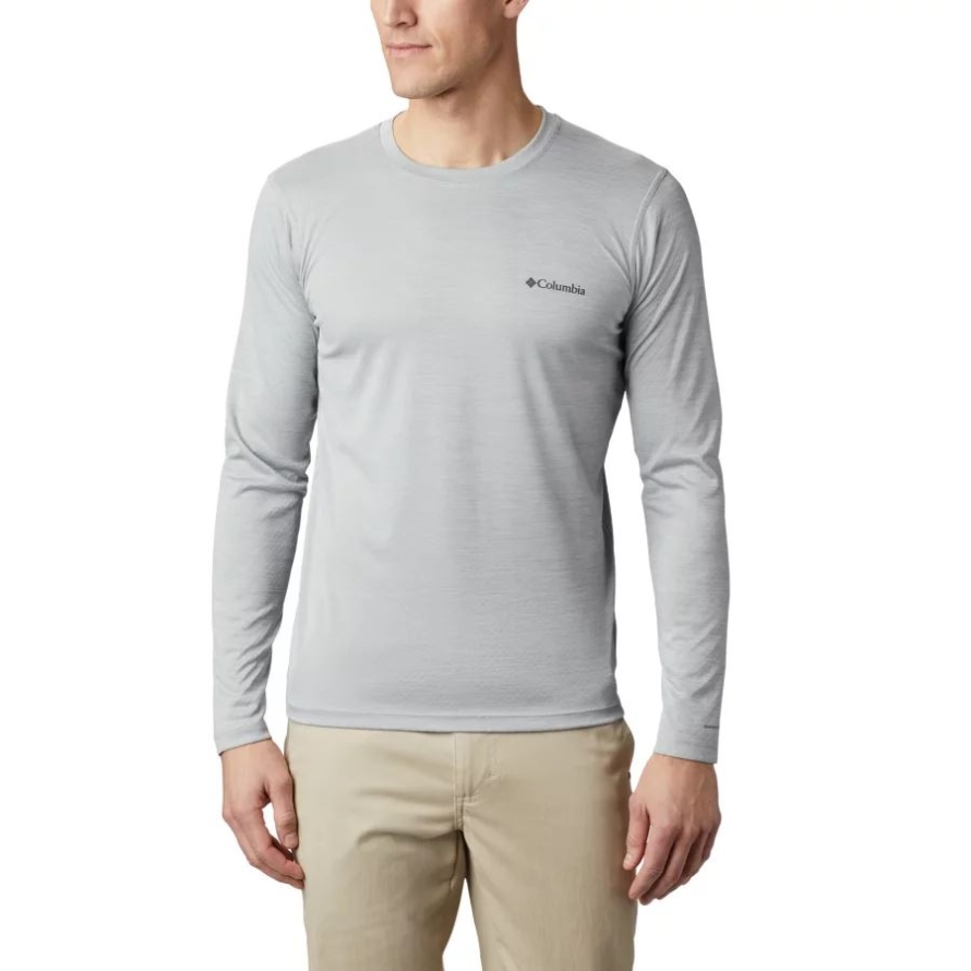 Columbia Grey Heather Columbia Men's ZERO Rules Long Sleeve Shirt
