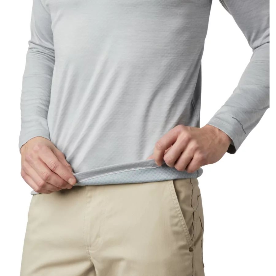 Columbia Grey Heather Columbia Men's ZERO Rules Long Sleeve Shirt