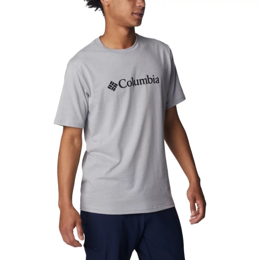 Columbia Grey/Heather Men's CSC Basic Logo Short Sleeve Columbia