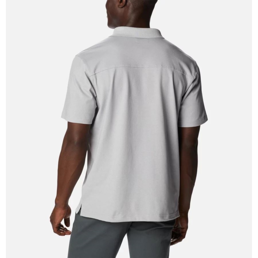 Columbia Grey Heather Men's Pines Terrace Polo Columbia
