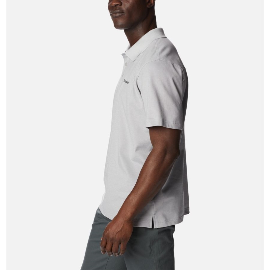 Columbia Grey Heather Men's Pines Terrace Polo Columbia