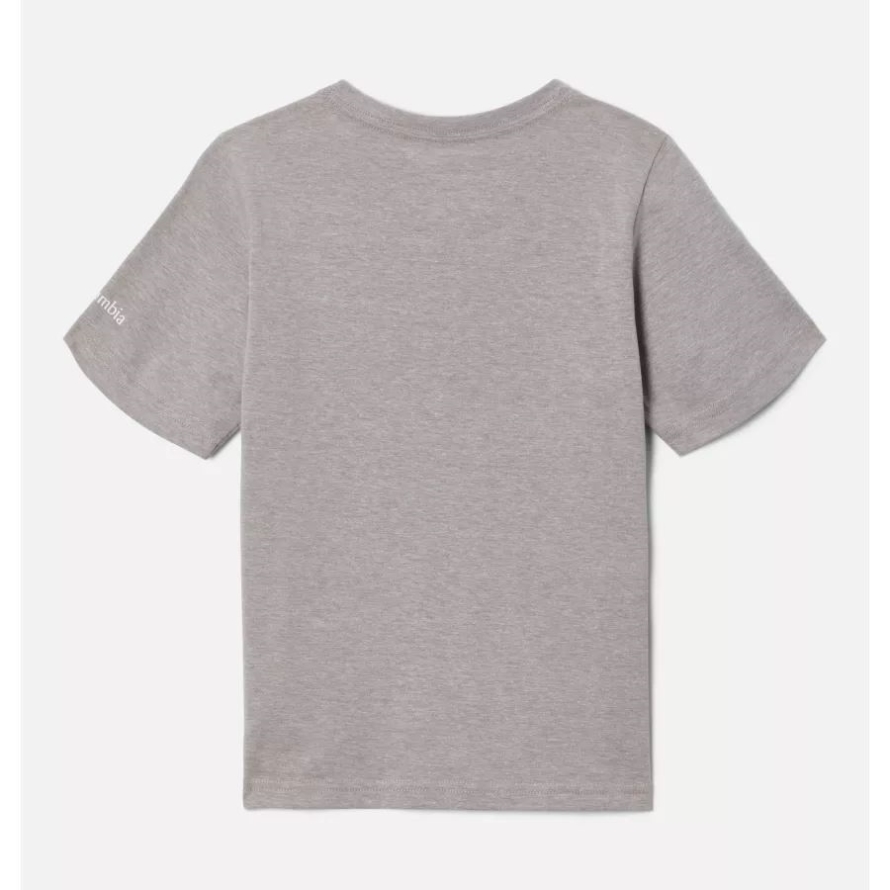 Columbia Grey Hthr/Halftone Fishing Grx Boys' Valley Creek Short Sleeve Graphic T-Shirt Columbia