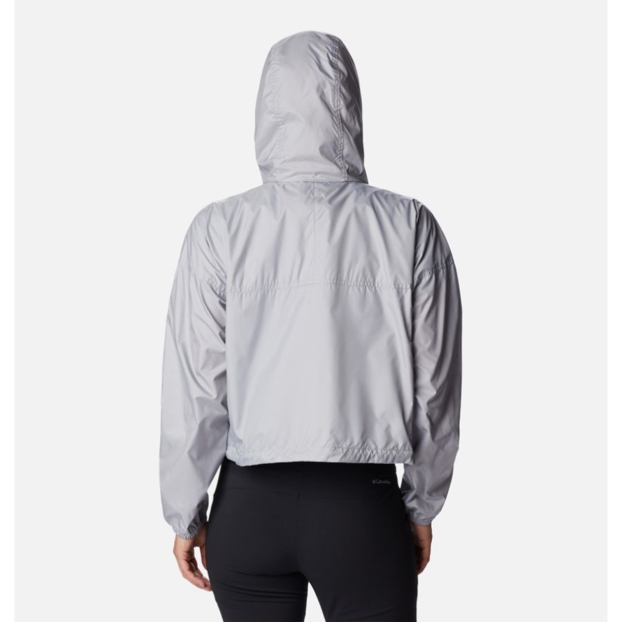 Columbia Grey Women's Flash Challenger Cropped Windbreaker Columbia