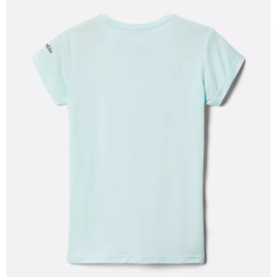 Columbia Icy Morn Heather All Together 2 Girls' Mission Peak Technical Graphic T-Shirt