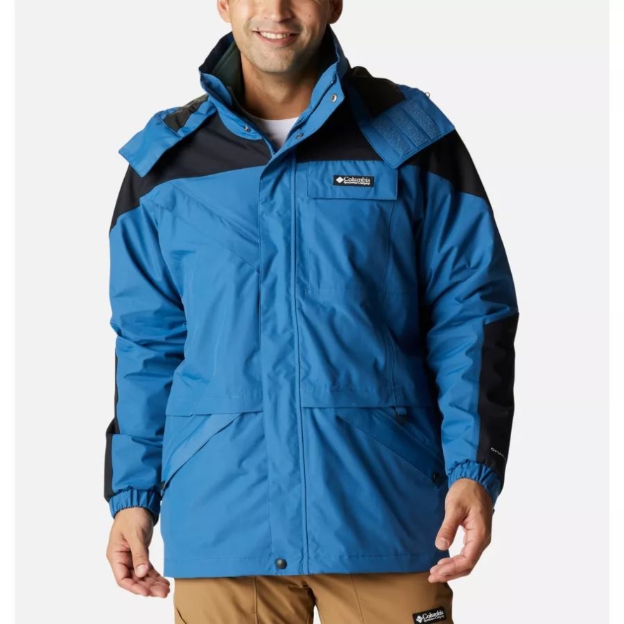 Columbia Impulse Blue/Black Men's Ballistic Ridge 3-in-1 Interchange Long Jacket