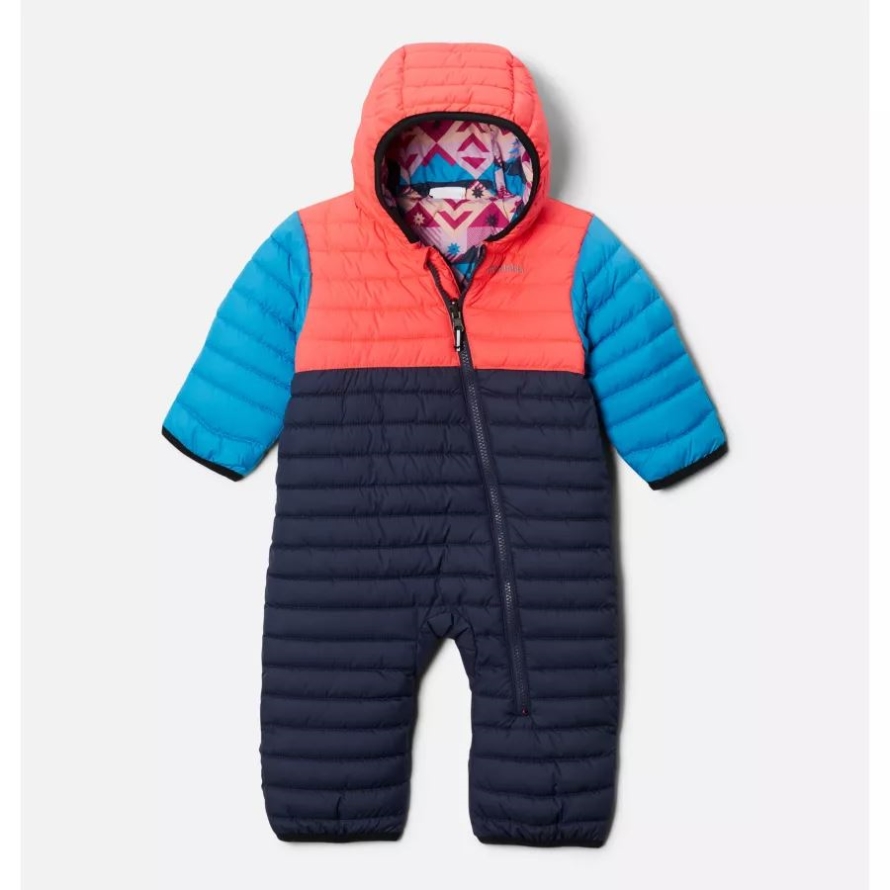 Columbia Infant Powder Lite Reversible Bunting Nocturnal/Neon Sunrise/Blue Chill