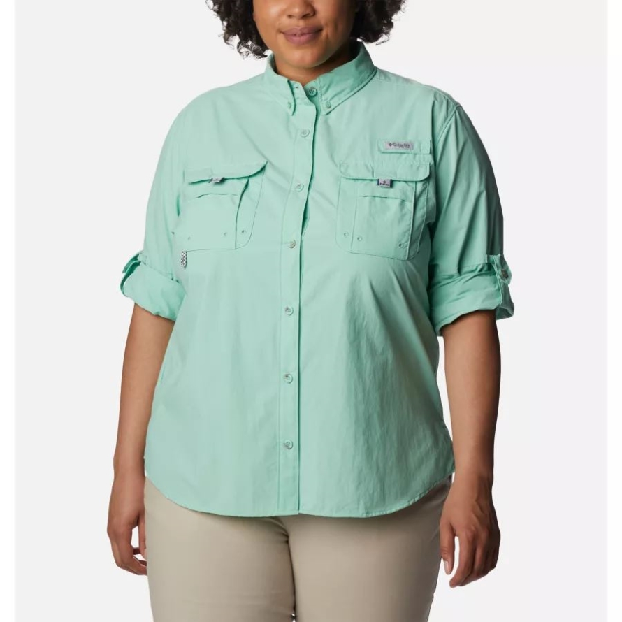 Columbia Kelp Women's PFG Bahama Long Sleeve Plus Size