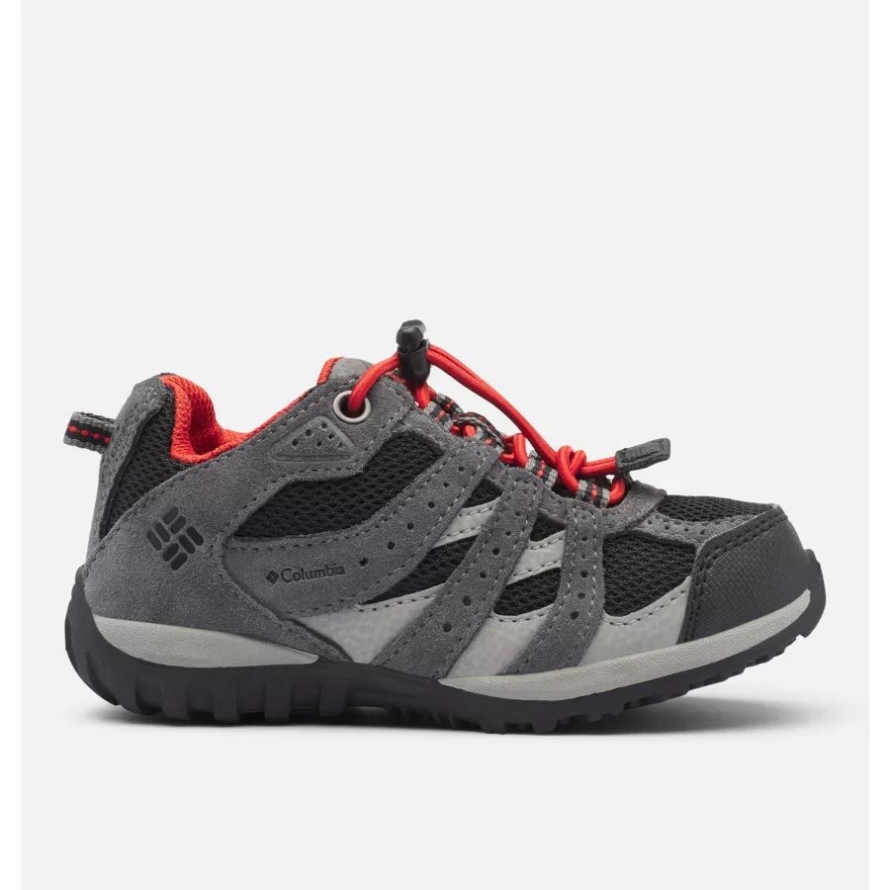 Columbia Kid's Redmond Waterproof Shoes Black/Flame