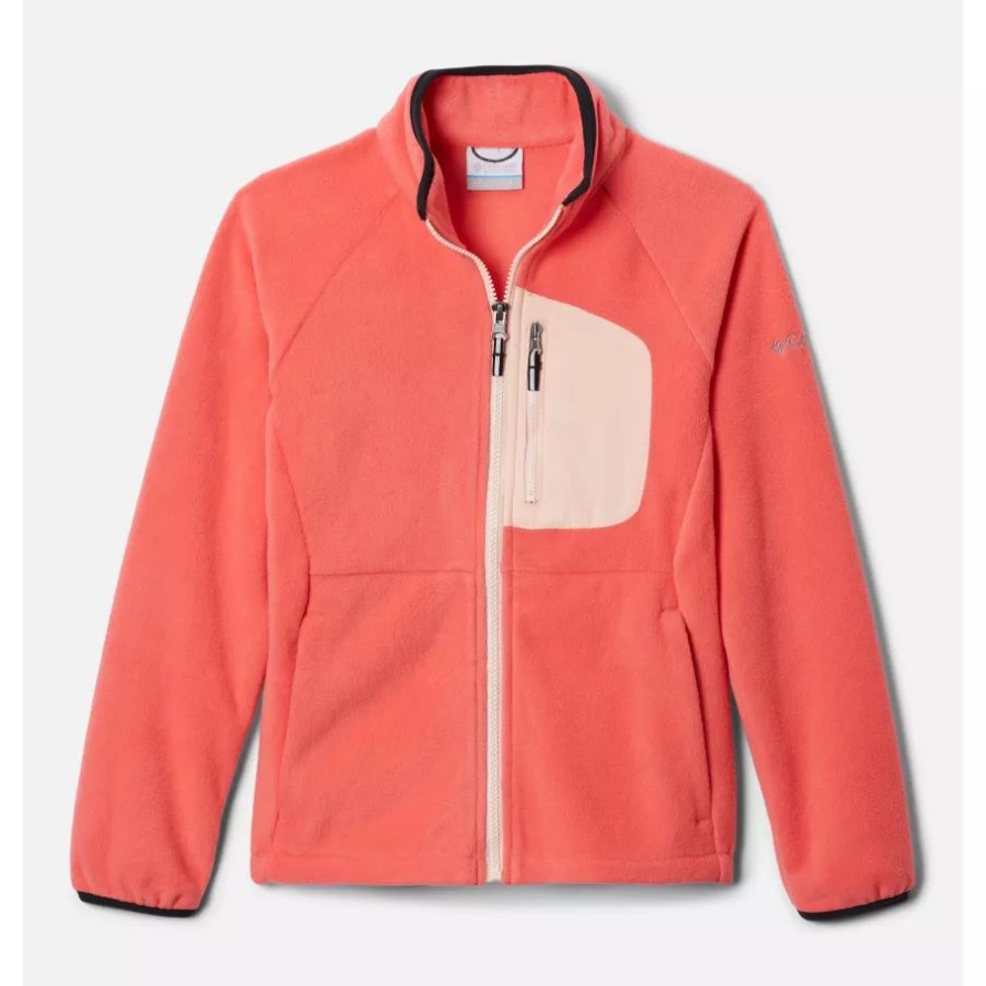 Columbia Kids' Fast Trek III Full Zip Fleece Blush Pink/Peach Blossom