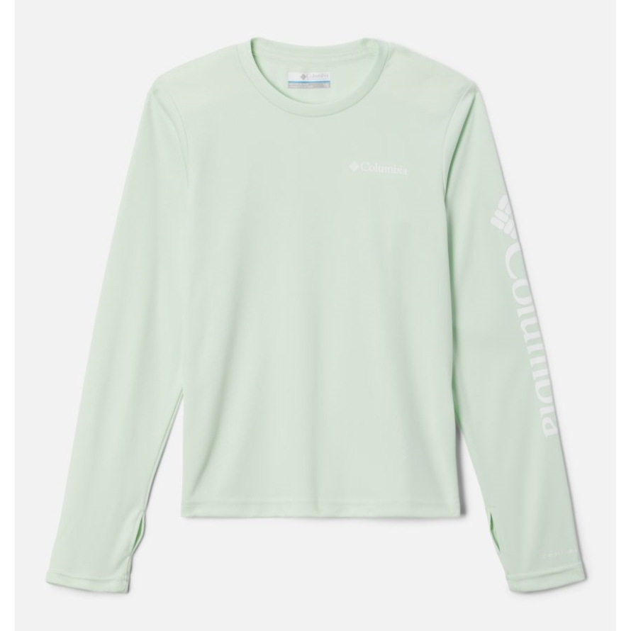 Columbia Kids' Fork Stream Long Sleeve Shirt Ice Green