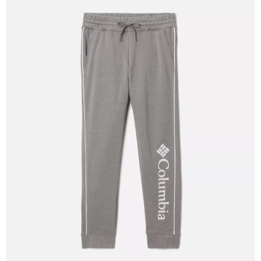Columbia Light Grey Heather Girls' Columbia Trek French Terry Joggers