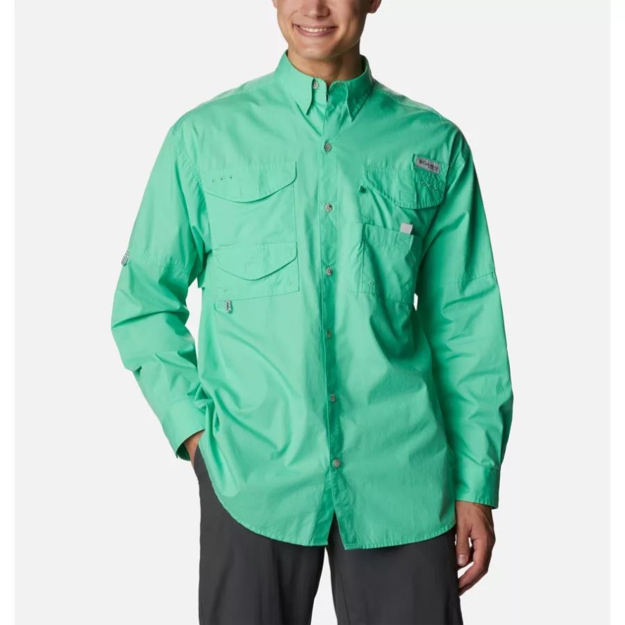 Columbia Light Jade Men's PFG Bonehead Long Sleeve Shirt Big