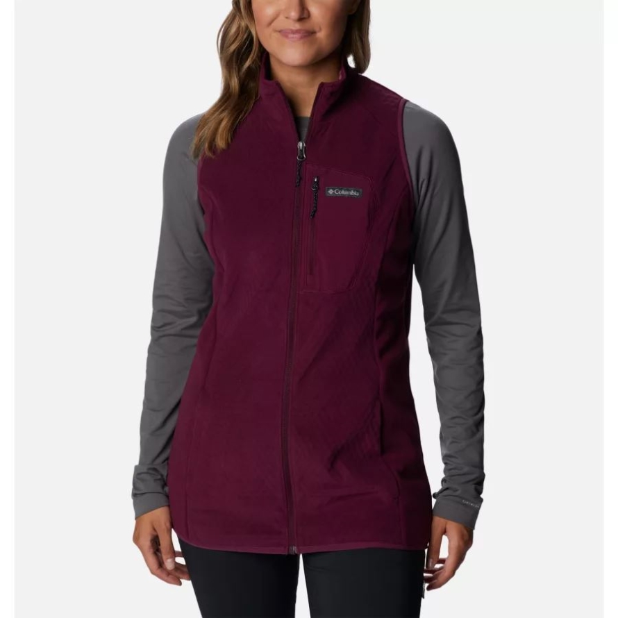 Columbia Marionberry/Aura Women's Outdoor Tracks Vest