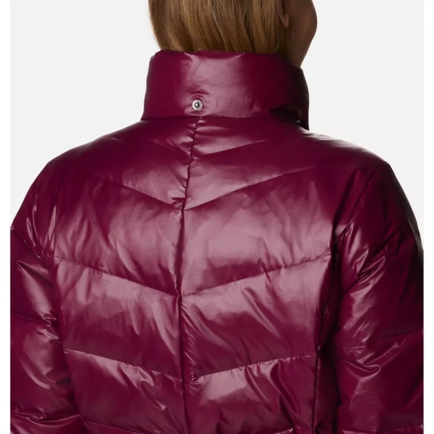 Columbia Marionberry Gunmetal Women's Icy Heights II Down Mid Jacket