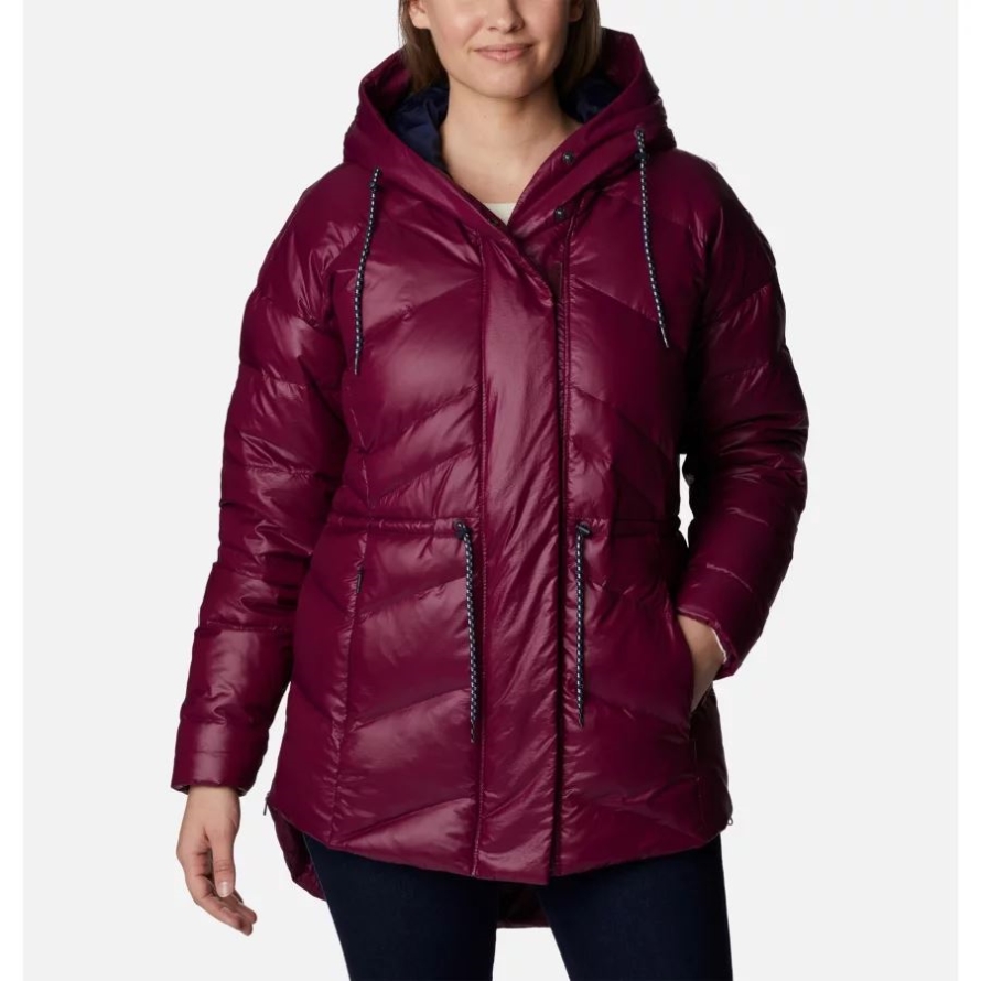 Columbia Marionberry Gunmetal Women's Icy Heights II Down Novelty Jacket