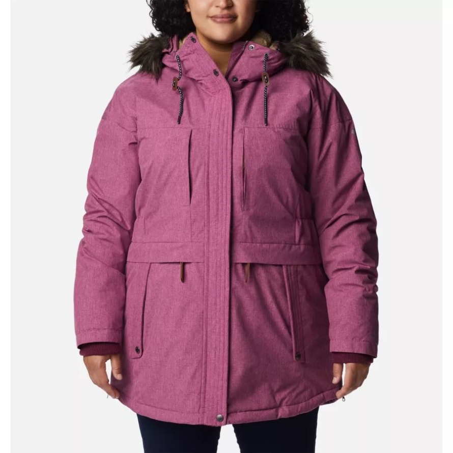 Columbia Marionberry Heather Women's Payton Pass Insulated Jacket Plus Size