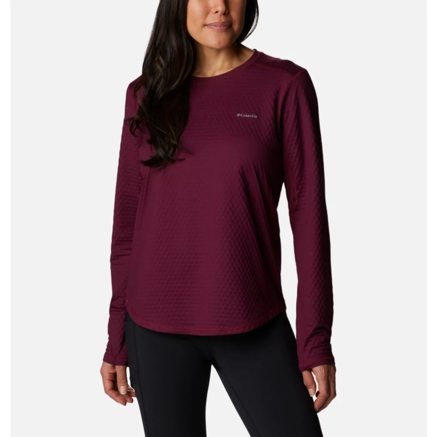 Columbia Marionberry Women's Bliss Ascent Long Sleeve Shirt