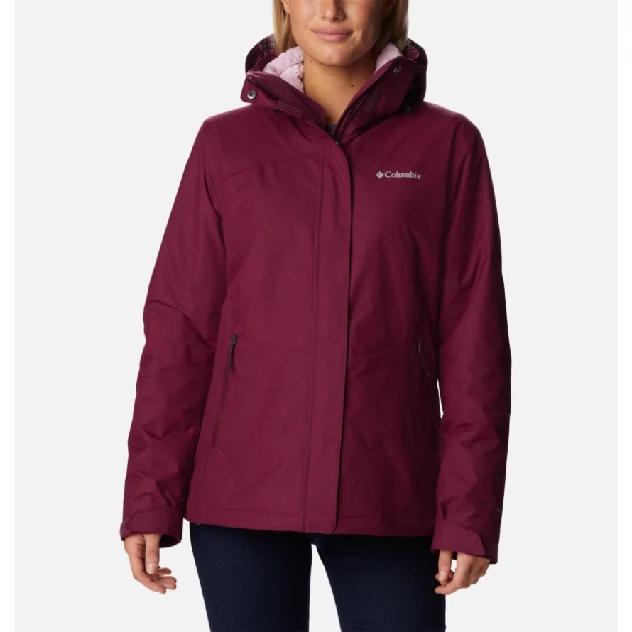 Columbia Marionberry Women's Bugaboo II Fleece 3-in-1 Waterproof Jacket