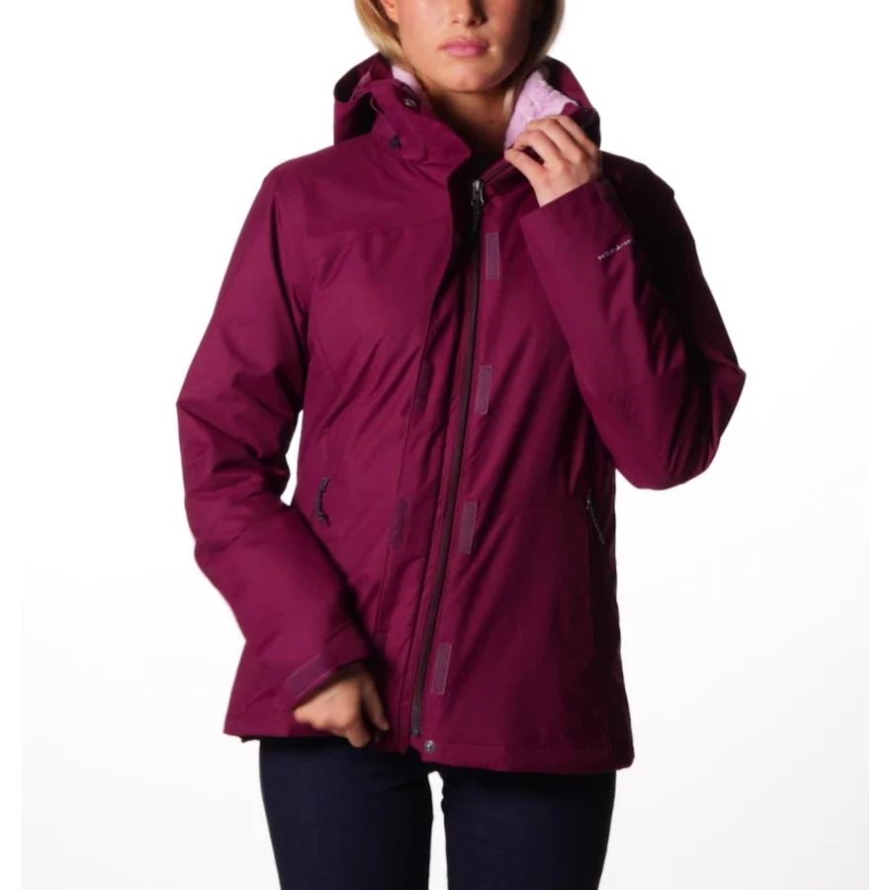 Columbia Marionberry Women's Bugaboo II Fleece 3-in-1 Waterproof Jacket