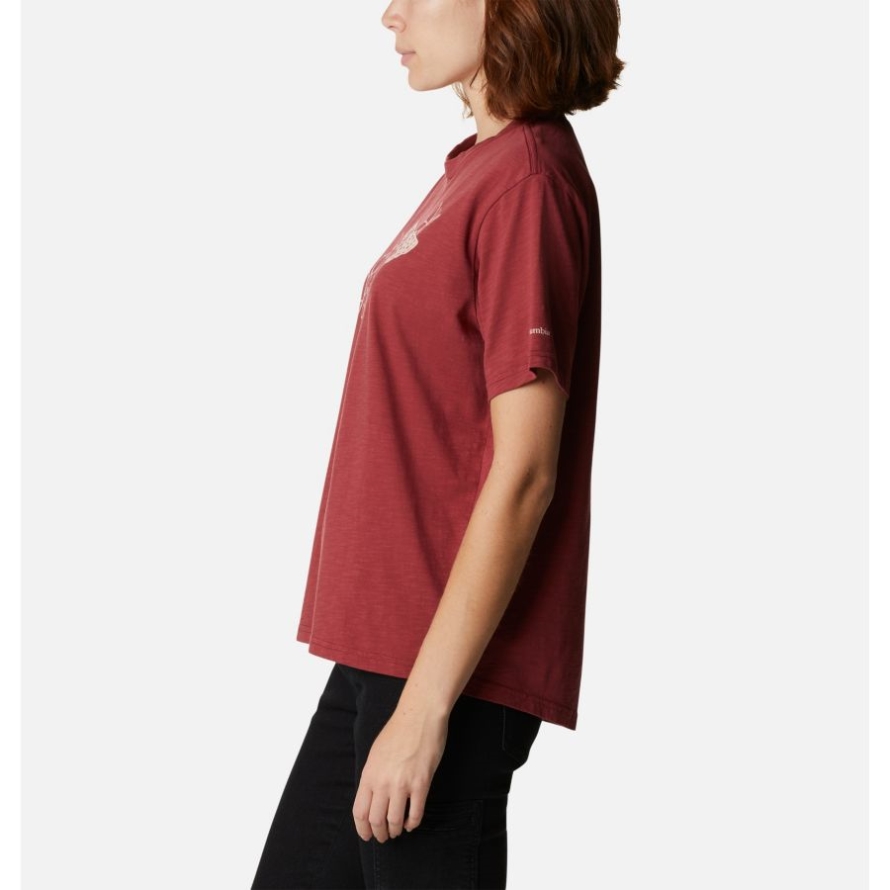 Columbia Marsala Red/Graphic Butterfly Women's Break it Down T-Shirt