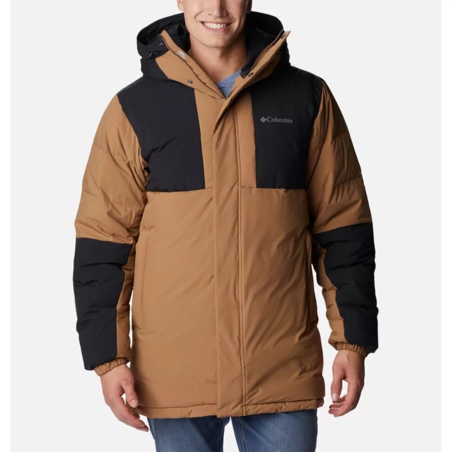 Columbia Men's Aldercrest Hooded Down Parka Delta/Black