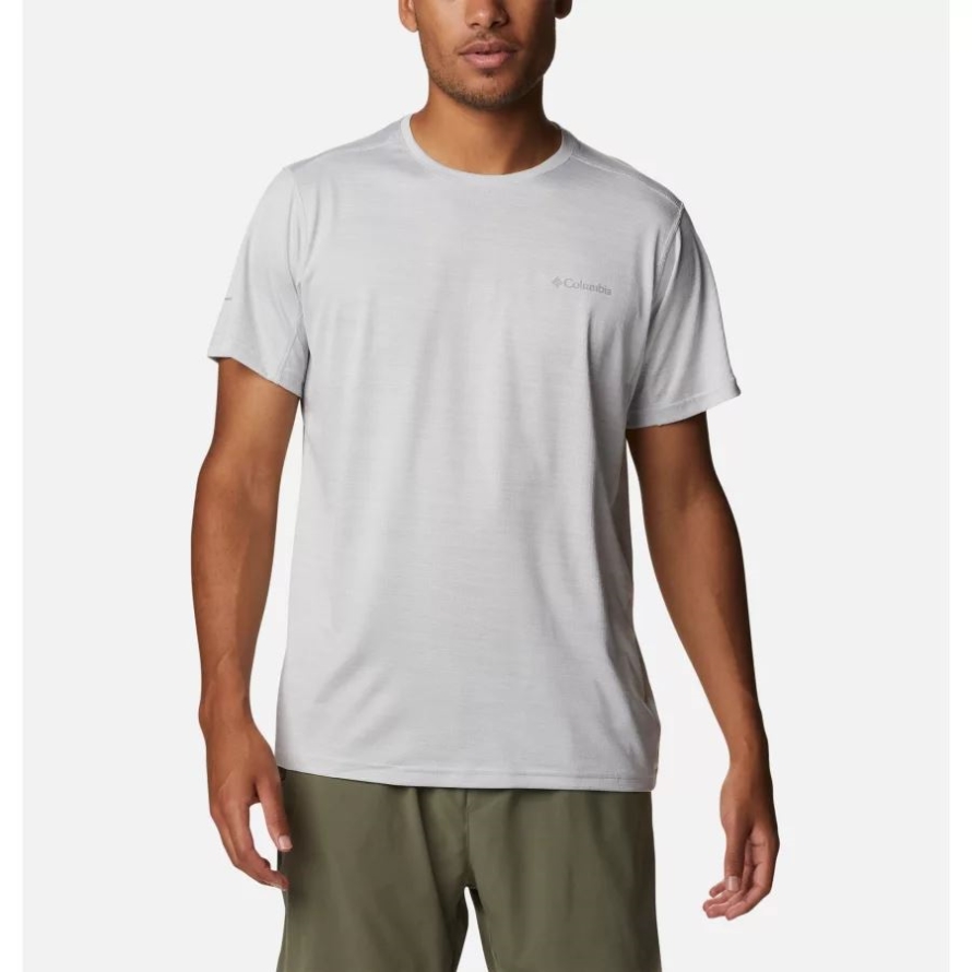 Columbia Men's Alpine Chill Zero Technical T-Shirt White Heather