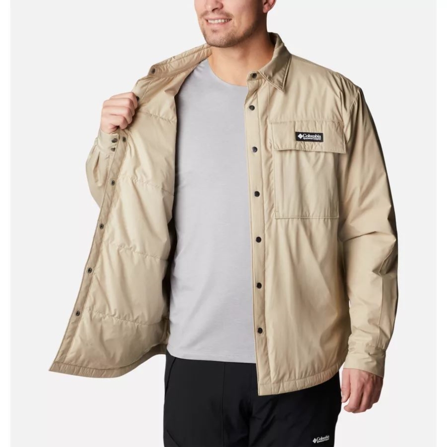Columbia Men's Ballistic Ridge Shirt Jacket Ancient Fossil