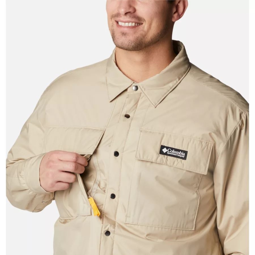Columbia Men's Ballistic Ridge Shirt Jacket Ancient Fossil