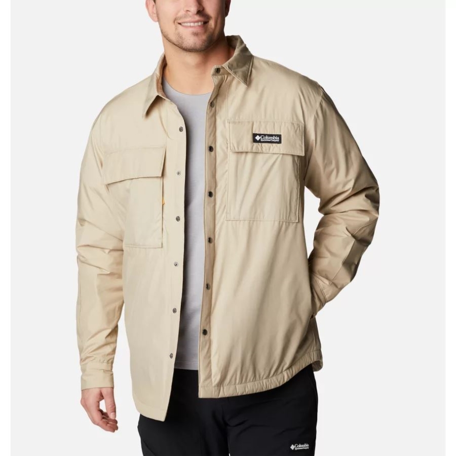 Columbia Men's Ballistic Ridge Shirt Jacket Ancient Fossil