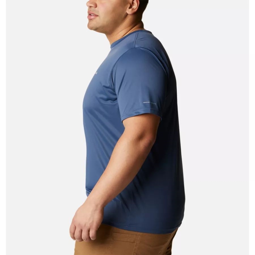 Columbia Men's Columbia Hike Crew Short Sleeve Shirt Big Dark Mountain