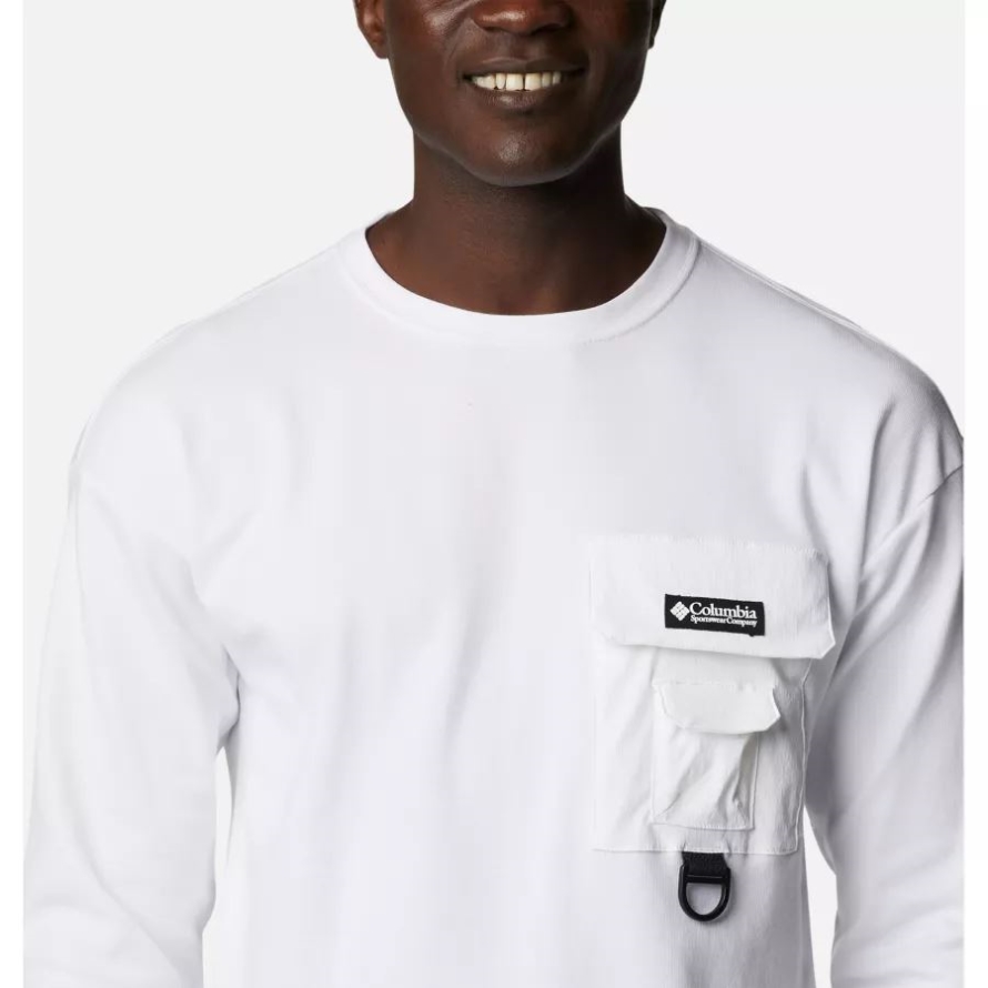 Columbia Men's Field Creek Double Knit Long Sleeve Shirt White
