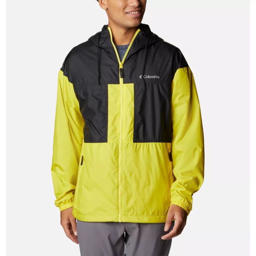Columbia Men's Flash Challenger Lined Windbreaker Laser Lemon/Black