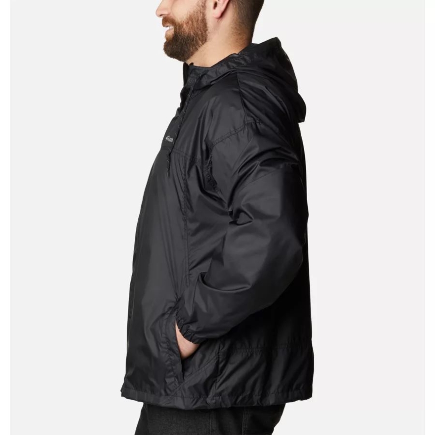 Columbia Men's Flash Challenger Windbreaker Jacket Big Black