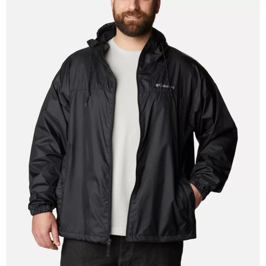 Columbia Men's Flash Challenger Windbreaker Jacket Big Black